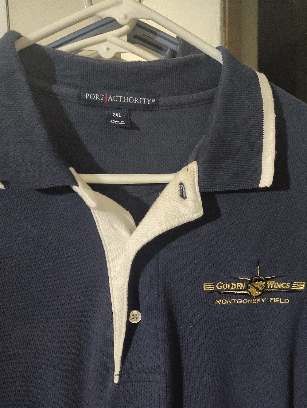 3 (Three) Official Port Authority Polo Style Men's 2XL Shirts Golden Wings Club